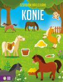 Okadka ksizki - Ozdabiam naklejkami. Zachwycajce konie
