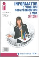 Okadka ksizki - Informator o studiach podyplomowych i MBA 2007/2008