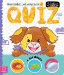 Okadka ksizki - Quiz 2-latka z pieskiem. Zabawa naklejkami i test wiedzy malucha