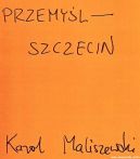 Okadka ksizki - Przemyl - Szczecin