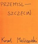 Okadka ksizki - Przemyl - Szczecin