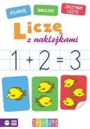 Okadka ksizki - Kolorowa Akademia. Licz z naklejkami