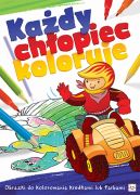 Okadka ksizki - Kady chopiec koloruje. Obrazki do kolorowania kredkami lub farbami