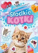 Okadka ksizki - Album z naklejkami. Sodkie kotki