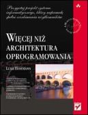 Okładka - Więcej niż architektura oprogramowania