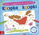 Okładka ksiązki - Kropka do kropki. Książeczka z naklejkami. Zabawa i przygotowanie do nauki pisania