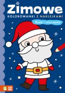 Okadka - Zimowe kolorowanki z naklejkami. Mikoaj i przyjaciele