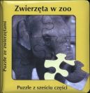 Okadka ksizki - Zwierzta w zoo Ksika z puzzlami