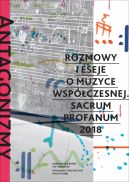 Okadka ksizki - Antagonizmy kontrolowane. Rozmowy i eseje o muzyce wspczesnej. Sacrum Profanum 2018