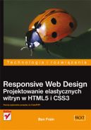 Okadka ksiki - Responsive Web Design. Projektowanie elastycznych witryn w HTML5 i CSS3