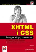 Okadka ksizki - XHTML i CSS. Dostpne witryny internetowe
