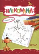 Okadka ksizki - Kalkomania z naklejkami. Pegaz