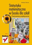 Okadka - Statystyka matematyczna w Excelu dla szk. wiczenia praktyczne