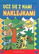 Okadka ksizki - Zwierzta z dungli Ucz si z nami naklejkami 