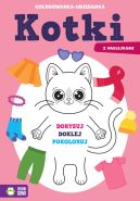 Ok�adka - Kolorowanka-ubieranka. Kotki