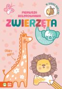 Okadka ksizki - Pierwsza kolorowanka.Gruby obrys. Zwierzta