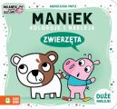 Okadka - Maniek koloruje i nakleja. Zwierzta