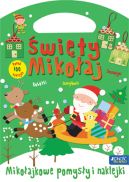 Okadka ksizki - wity Mikoaj. Mikoajkowe pomysy i naklejki. Ksieczka-torebeczka