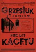 Okładka książki - Pięć lat kacetu