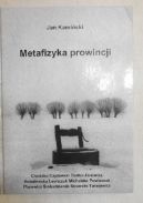 Okadka ksiki - 	 Metafizyka prowincji