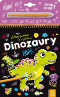 Okadka ksizki - Dinozaury. Zdrapywanka z rysikiem