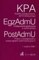 Ok�adka - Kodeks post�powania administracyjnego post�powanie egzekucyjne w administracji prawo o post�powaniu przed s�dami administracyjny