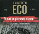 Okładka ksiązki - Temat na pierwszą stronę. Audiobook