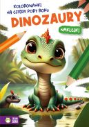 Ok�adka - Kolorowanki na cztery pory roku. Dinozaury