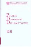 Okładka ksiązki - Polskie Dokumenty Dyplomatyczne 1931