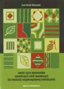 Ok�adka - Jako�� �ycia absolwent�w zasadniczych szk� zawodowych dla m�odzie�y niepe�nosprawnej intelektualnie