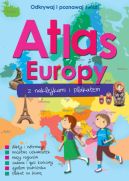 Okadka ksizki - Atlas geograficzny Europy z naklejkami i plakatem