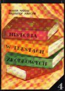 Okładka - Historia w tekstach źródłowych 4