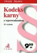 Okadka ksizki - Kodeks karny z wprowadzeniem