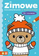 Okadka ksizki - Zimowe kolorowanki z naklejkami. Mi i przyjaciele