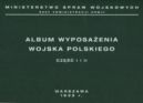 Okładka - Album wyposażenia Wojska Polskiego w okresie międzywojennym