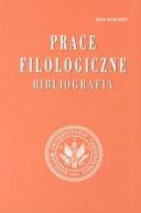 Okadka ksiki - Prace filologiczne Bibliografia