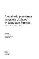 Okadka - Aktualno przesania paryskiej Kultury w dzisiejszej Europie