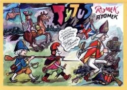 Okadka ksiki - Tytus,Romek i A`Tomek w wojnie o niepodlego Ameryki z wyobrani Papcia Chmiela narysowani