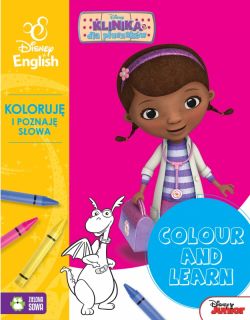 Okadka ksiki - Colour and learn! Dosia. Koloruj i poznaj sowa. Disney English