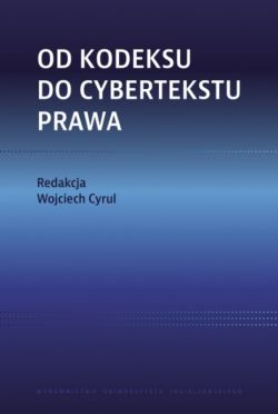 Okadka ksiki - Od kodeksu do cybertekstu prawa