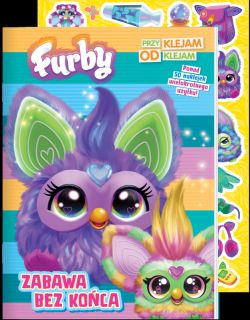 Okadka ksiki - Furby. Przyklejam Odklejam. Zabawa bez koca