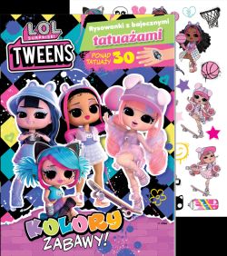 Okadka ksiki - L.O.L. Surprise!. L.O.L. Surprise! Rysowanki z bajecznymi tatuaami. Kolory zabawy