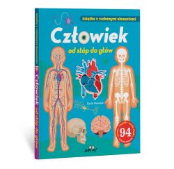 Okadka ksiki - Czowiek od stp do gw. Ksika z ruchomymi elementami