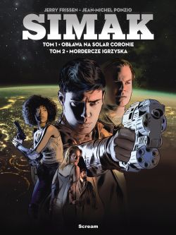 Okadka ksiki - Simak. Tom 1. Obawa na Solar Coronie / Tom 2. Mordercze igrzyska