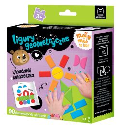 Okadka ksiki - May mi to lubi! Figury geometryczne. Ukadanki + ksieczka 3+