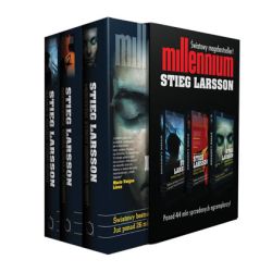 Okadka ksiki - Millennium. Pakiet Trylogia Millennium:. Mczyni, ktrzy nienawidz kobiet; Dziewczyna, ktra igraa z ogniem; Zamek z piasku, ktry run 