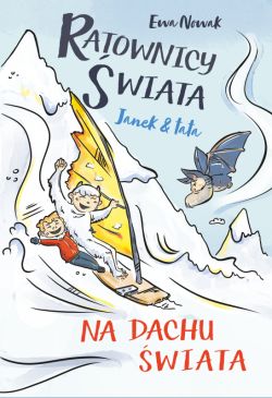 Okadka ksiki - Janek i tata. Na dachu wiata