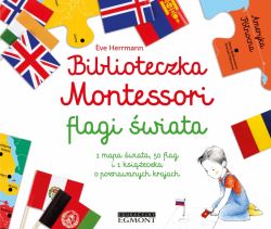 Okadka ksiki - Biblioteczka Montessori. Flagi wiata
