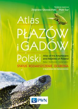 Okadka ksiki - Atlas pazw i gadw Polski. Status  rozmieszczenie  ochrona z kluczami do oznaczania