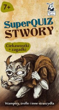 Okadka ksiki - Kapitan Nauka SuperQuiz Stwory